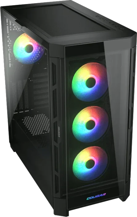 Cougar Duoface Pro RGB, schwarz, Glasfenster