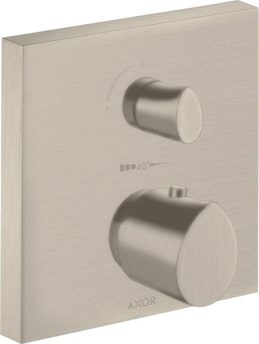Hansgrohe Axor Starck Organic Thermostat Unterputz mit Ab- und Umstellventil brushed nickel