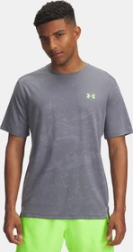 Under Armour Tech Vent Jacquard Funktionsshirt kurzarm castlerock/hyper green (Herren)
