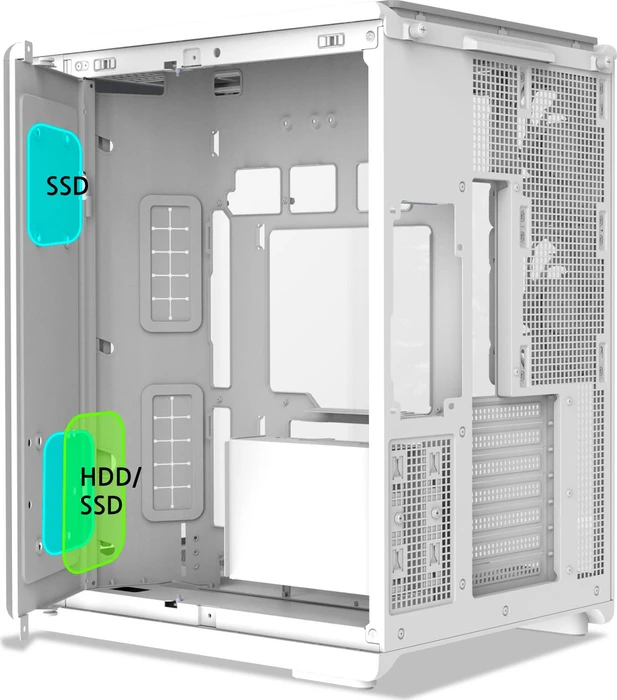 Zalman P60 White, Glasfenster