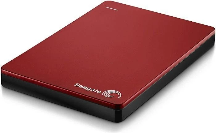 Seagate Backup Plus Slim Portable, rot, 2TB, USB 3.0 Micro-B