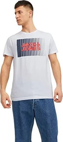 Jack & Jones Logo T-Shirt kurzarm weiß (Herren)