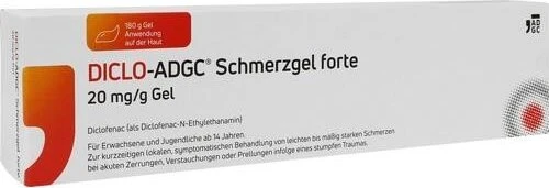 Zentiva Diclo-ADGC forte 20mg/g Schmerzgel, 180g
