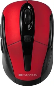 Canyon CNR-MSOW06R Ergonomic and compact Mouse black + red, USB