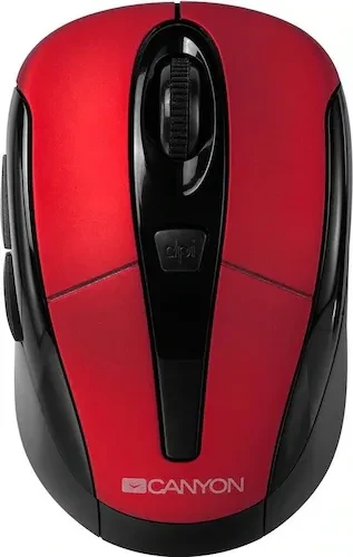 Canyon CNR-MSOW06R Ergonomic and compact Mouse black + red, USB