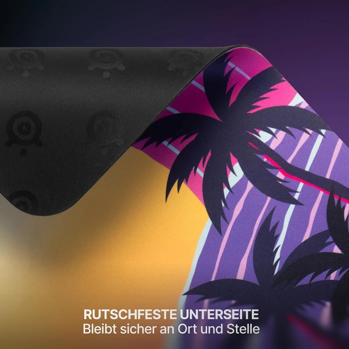 SteelSeries QcK Large Neon Sunset Limited Edition, 450x400mm, Motiv mehrfarbig