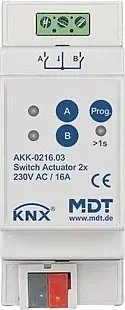 MDT Schaltaktor AKK Kompakt 2-fach, 2TE REG, 16A