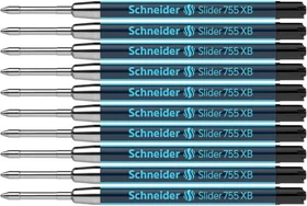 Schneider Slider 755 Großraummine G2 XB schwarz, 10er-Pack