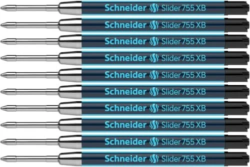 Schneider Slider 755 Großraummine G2 XB schwarz, 10er-Pack