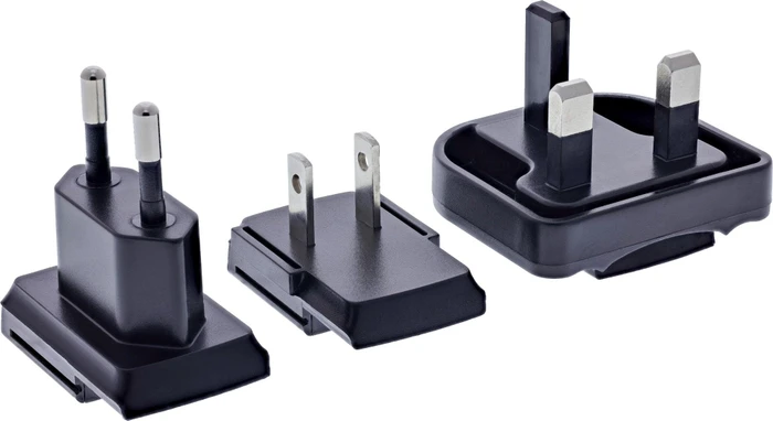 InLine TravelCharge 3-Port 65W 2x USB-C 1x USB-A EU/UK/US schwarz