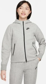 Nike Sportswear Tech Fleece Hoodie dark grey heather/black (Junior)
