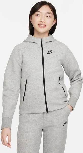 Nike Sportswear Tech Fleece Hoodie dark grey heather/black (Junior)