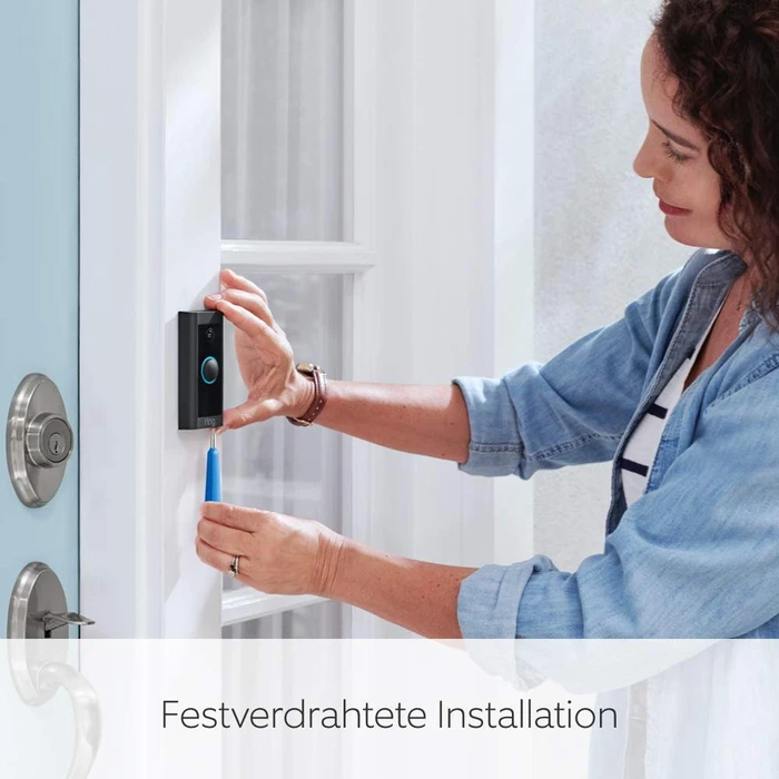 Ring Wired Video Doorbell schwarz, Video-Türklingel