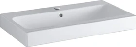 Geberit iCon Waschtisch 75cm, Hahnloch mittig, weiß/KeraTect