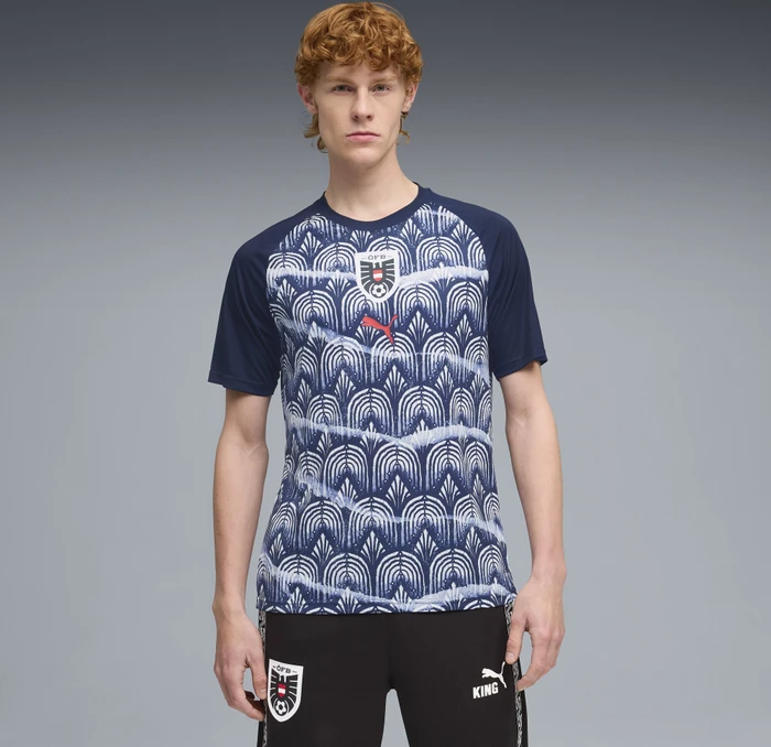 Puma Österreich Aufwärmtrikot kurzarm puma navy/puma red (Herren)