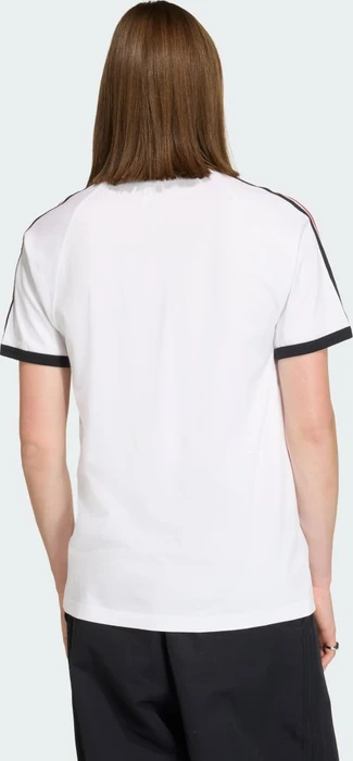 adidas 3-Streifen T-Shirt kurzarm cloud white/collegiate gold/power red (Herren)