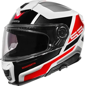 Schuberth S3 Daytona weiß/schwarz/rot