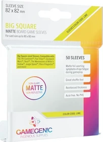 Gamegenic Matte Board Game Sleeves Lime transparent, 50 Stück