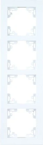 uniTEC MELBOURNE Serie 702 Abdeckrahmen 4-fach, ultraweiß