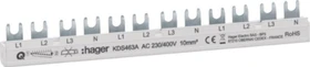 Hager Phasenschiene 12 Module 63A L1L2L3N-L1L2L3N-L1L2L3N QuickBusbar