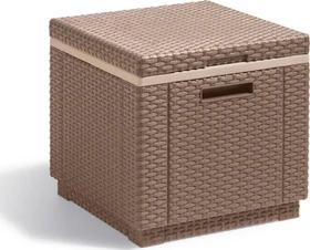Jardin Allibert Ice Cube Beistelltisch/Kühlbox cappuccino