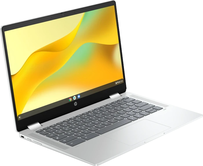 HP Chromebook x360 14b-cd0213ng, Glacier Silver, N100, 4GB RAM, 128GB Flash, DE