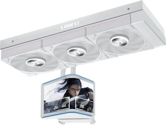 Lian Li HydroShift II OLED Curved 360P28, weiß