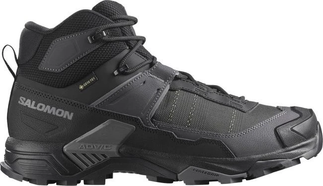 Salomon X Ultra 5 Mid Wide GTX black/asphalt/castlerock (Herren)
