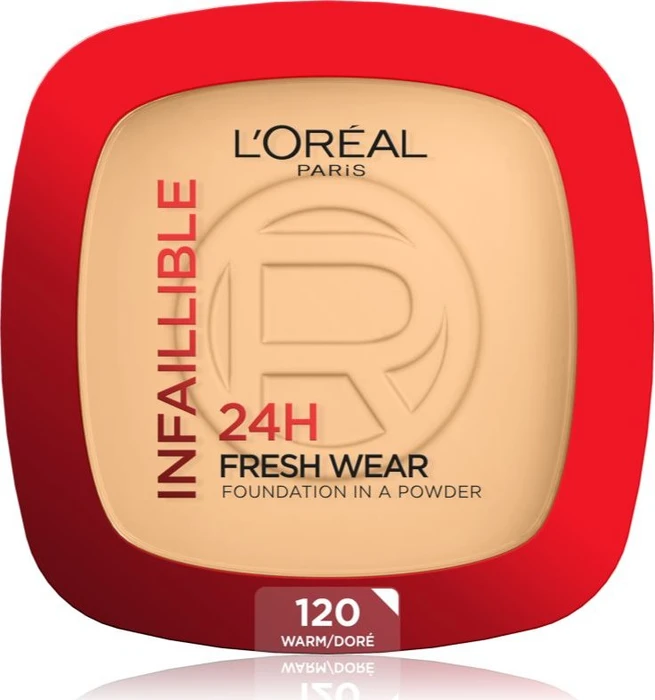 L'Oréal Infaillible 24H Fresh Wear Foundation In A Powder 120 Vanilla, 9g