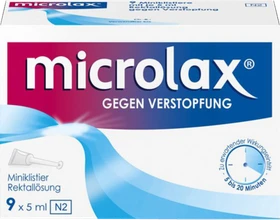 Kenvue Microlax gegen Verstopfung Rektallösung, 45ml (9x 5ml)