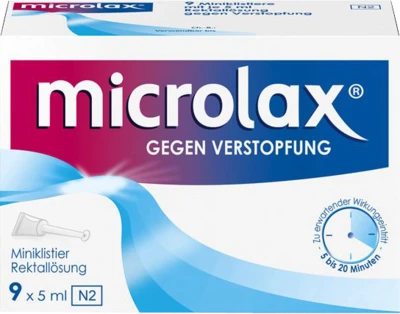Kenvue Microlax gegen Verstopfung Rektallösung, 45ml (9x 5ml)
