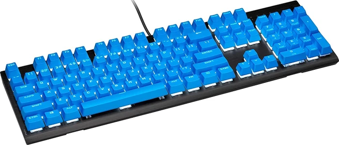 Corsair Pro Keycap Mod Kit, Kunststoff (PBT) Double-Shot, blau, 105 Tasten, ISO-DE
