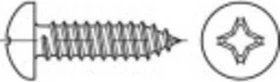 Toolcraft Kreuzschlitz galvanisch verzinkt Linsenblechschraube, 6.3x22mm, 100 Stück