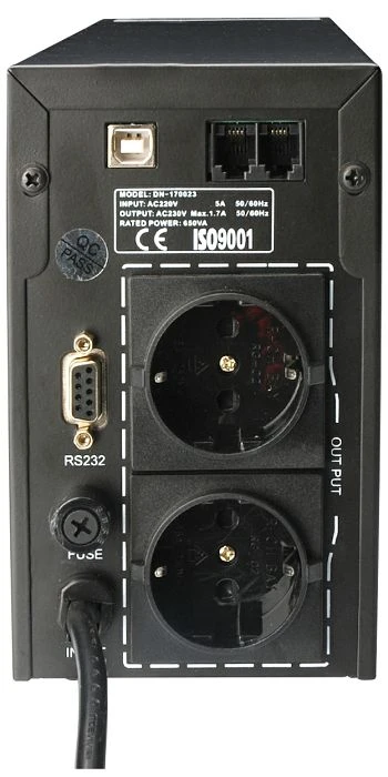 Digitus Professional Line Interactive LCD 650VA, USB