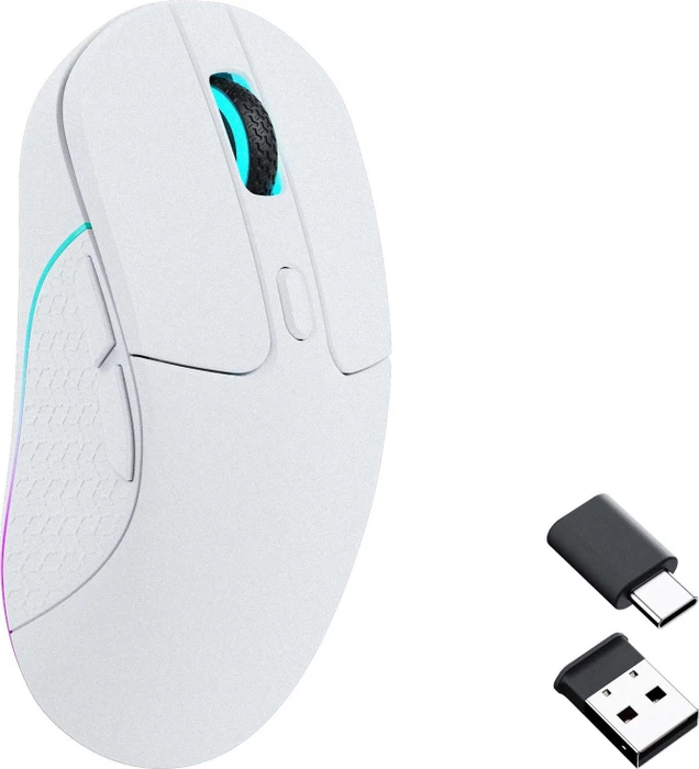 Keychron M3 Wireless Mouse weiß, USB/Bluetooth