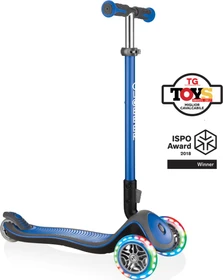Globber Elite Deluxe Lights Kickboard navy blue