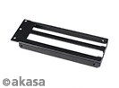 Akasa Riser Black Pro, Riser Card Cable, inkl. PCI-Slot Blende, gewinkelt, PCIe 3.0, 200mm