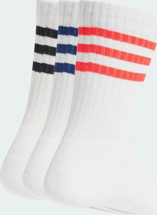 adidas 3-Streifen Cushioned Crew Socken weiß, 3 Paare