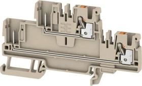 Weidmüller APGTB 2.5 2T 4C/2 Steckbare Reihenklemme, PUSH IN, 2.5 mm², 800 V, 24 A, dunkelbeige