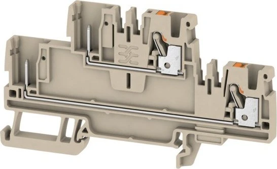 Weidmüller APGTB 2.5 2T 4C/2 Steckbare Reihenklemme, PUSH IN, 2.5 mm², 800 V, 24 A, dunkelbeige