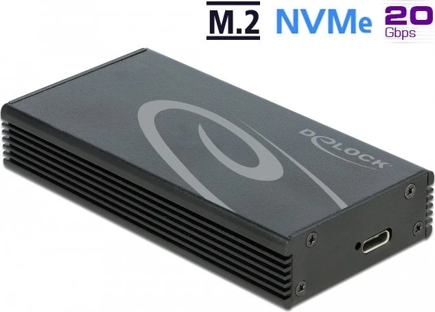 DeLOCK USB 3.2 Gen 2x2 External Enclosure, USB-C 3.2