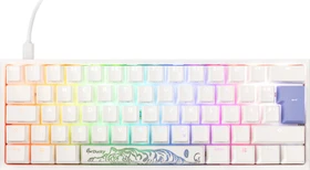 Ducky One 2 Pro Mini, PBT, weiß, LEDs RGB, Kailh Box BROWN, USB, DE