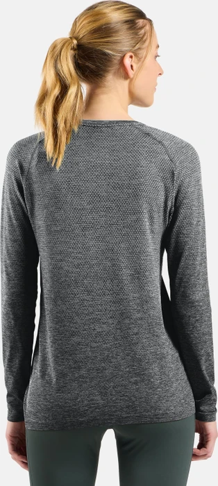 Odlo Essential Seamless Funktionsshirt langarm stone grey melange (Damen)