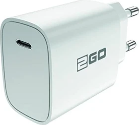 2GO Netz-Ladegerät 100V-240V Power Delivery weiß