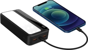 Rebeltec Powerbank P20 LCD PD Lamp 20000mAh 22.5W schwarz