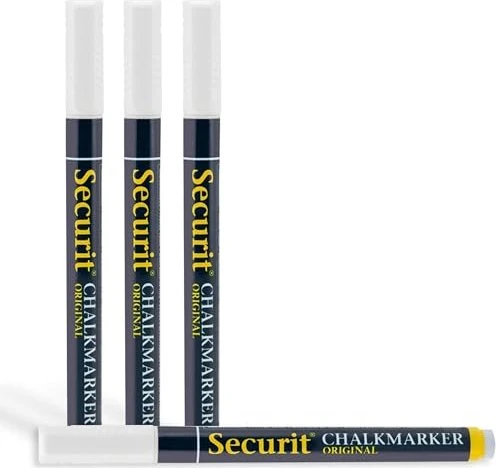 Securit Kreidemarke weiß, 4er-Pack