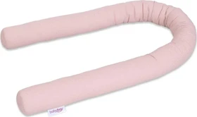 Babybay Organic Cotton Royal Nestchenschlange 180cm glitzerpunkte rosé/gold