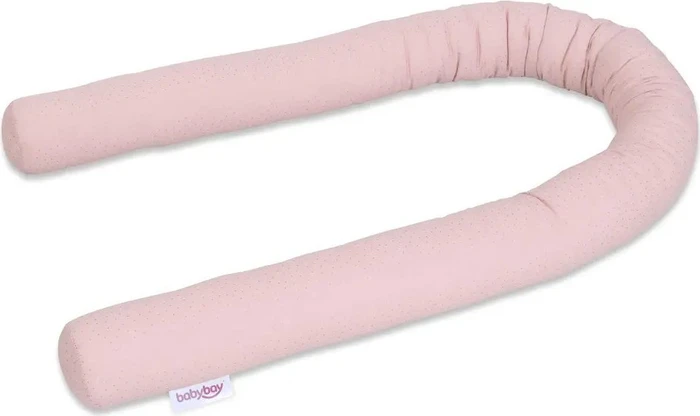 Babybay Organic Cotton Royal Nestchenschlange 180cm glitzerpunkte rosé/gold