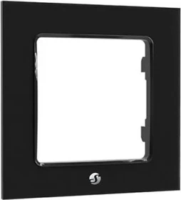 Shelly Wandtaster Rahmen 1-fach schwarz