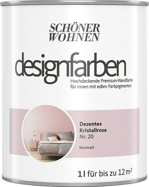 Schöner Wohnen Designfarben innen dezentes kristallrosa, 1l